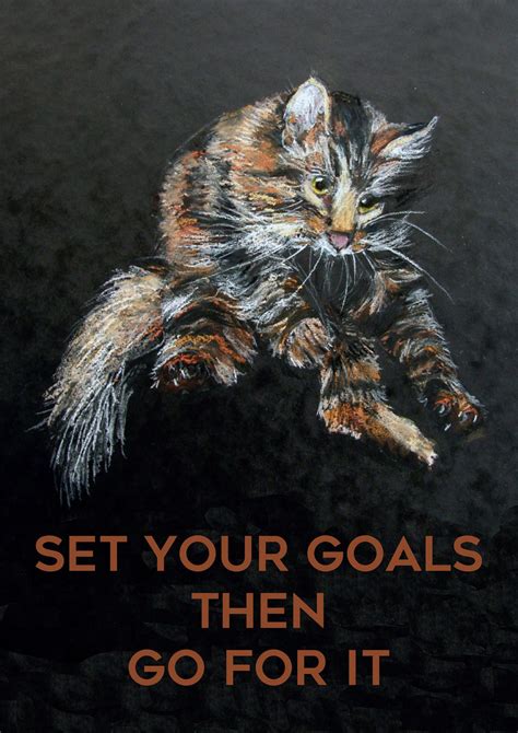 motivational cat poster.